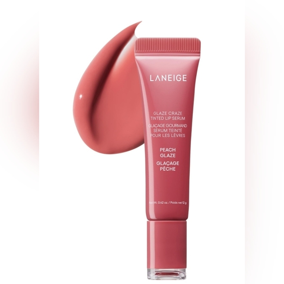 Laneige Glaze Craze Tinted Lip Serum Visibly Plump & High Shine Peach Glaze BNIB - Picture 1 of 3